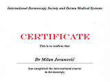 Surgeon's diploma – Dermoscopy certificate