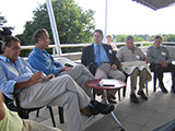 One of the best expert discussions on the terrace Galathea, 2005, Luiz S. Toledo ‐ Brazil, Daniel Baker ‐ USA, Ithamar Stocchero ‐ Brazil, Daniel Marchac ‐ France, Bruce Connelli, USA