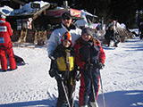 Kopaonik skiing, wife and children, 2007